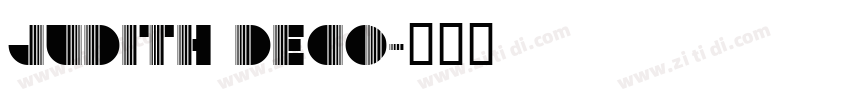 Judith Deco字体转换